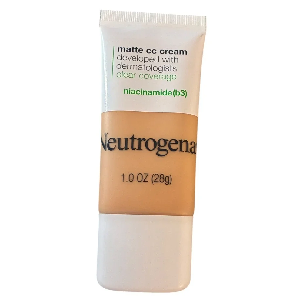 Neutrogena Matte CC Cream Clear Coverage‎ Niacinamide 1oz Shade Porcelain 2.0
